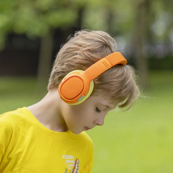 Tronsmart KH03 kabellose Kopfhörer mit ANC, für Kinder, sicher – Orange