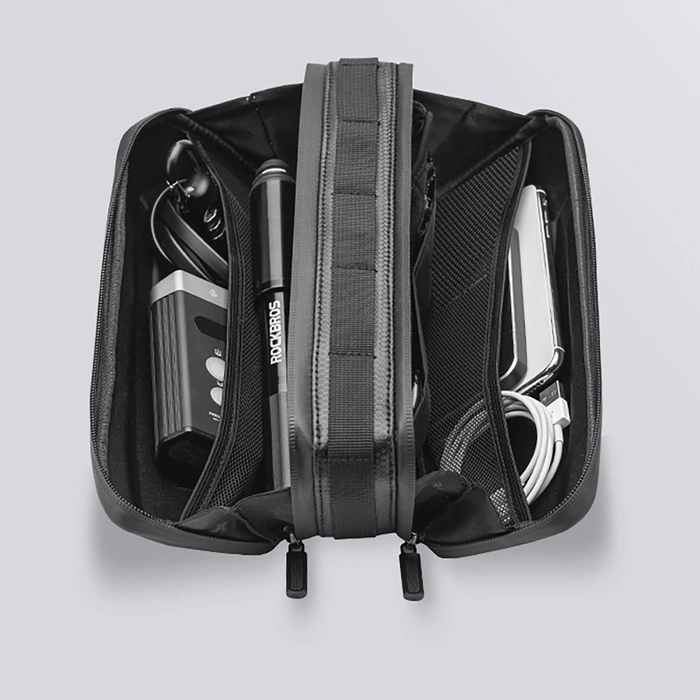 Sacoche de vélo étanche Rockbros B66 pour cadre - noir