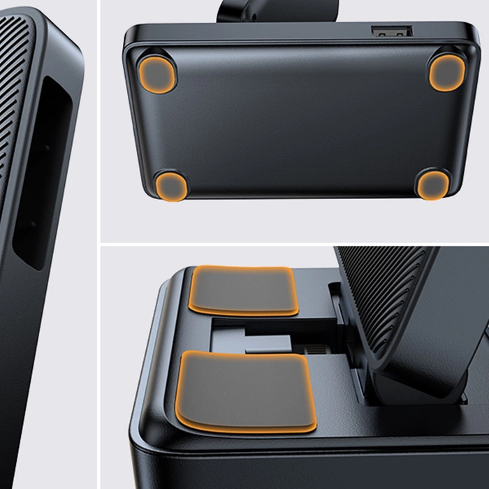 Joyroom JR-WQS01 Samsung Galaxy USB-C 4in1 Ladestation faltbar – Schwarz