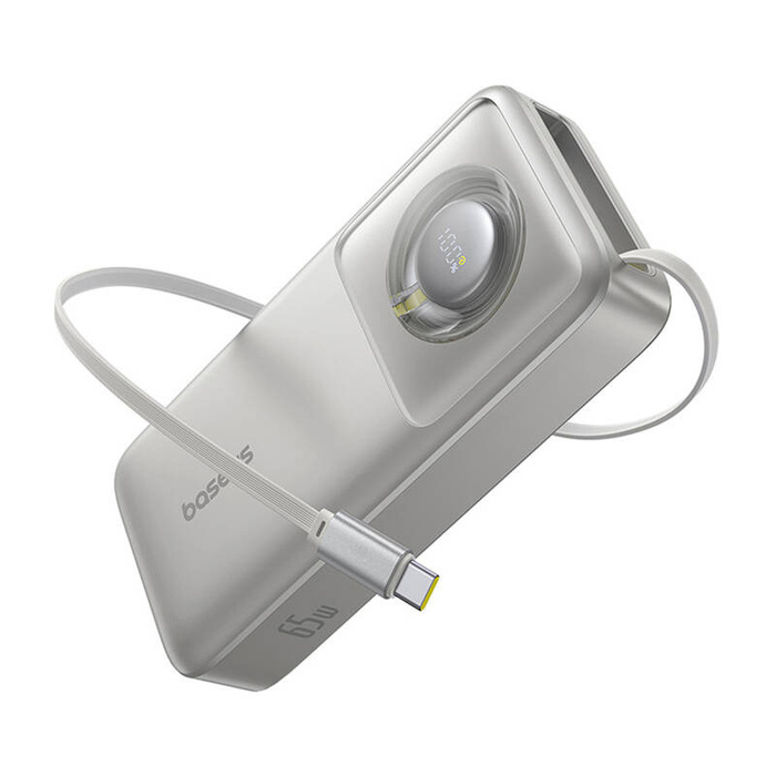 Powerbank Baseus OS Free2Pull 20000mAh 65W + kabel (szary)