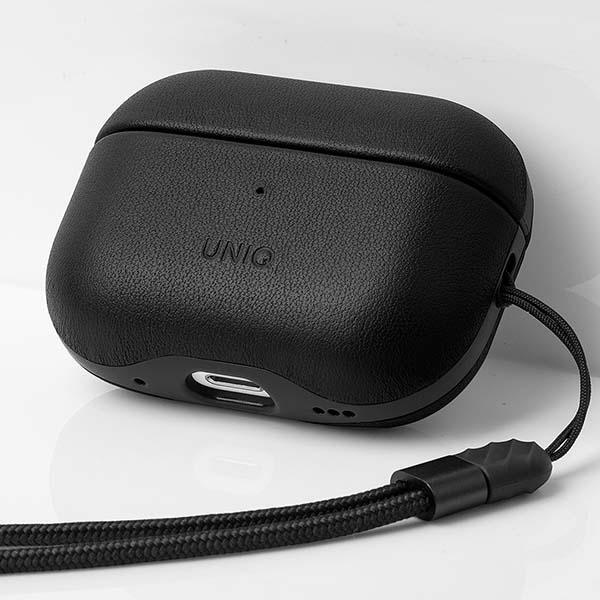 UNIQ case Terra AirPods Pro 2nd gen Genuine Leather black/dallas black