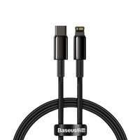Baseus Kabel Schnellladen Ladekabel Datenkabel USB Typ C - Lightning Power Delivery fast charge 20 W 1 m schwarz (CATLWJ-01)