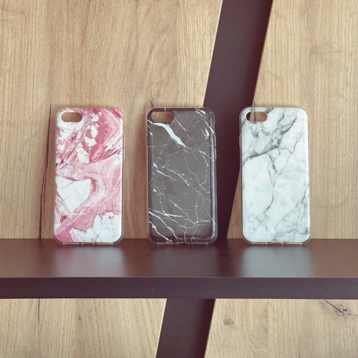 Wozinsky Marble żelowe etui pokrowiec marmur iPhone 13 różowy