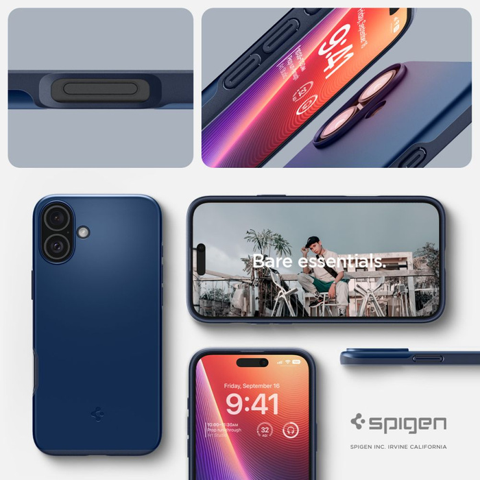 Case Spigen Thin Fit Mag MagSafe IPhone 16 NAVY BLUE