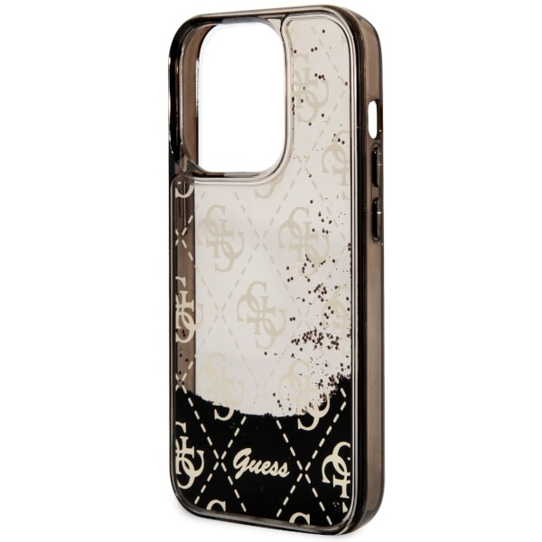 Cover Guess GUHCP14LLC4PSGK iPhone 14 Pro 6.1" nero/nero rigidocase Liquid Glitter 4G Transculent Case