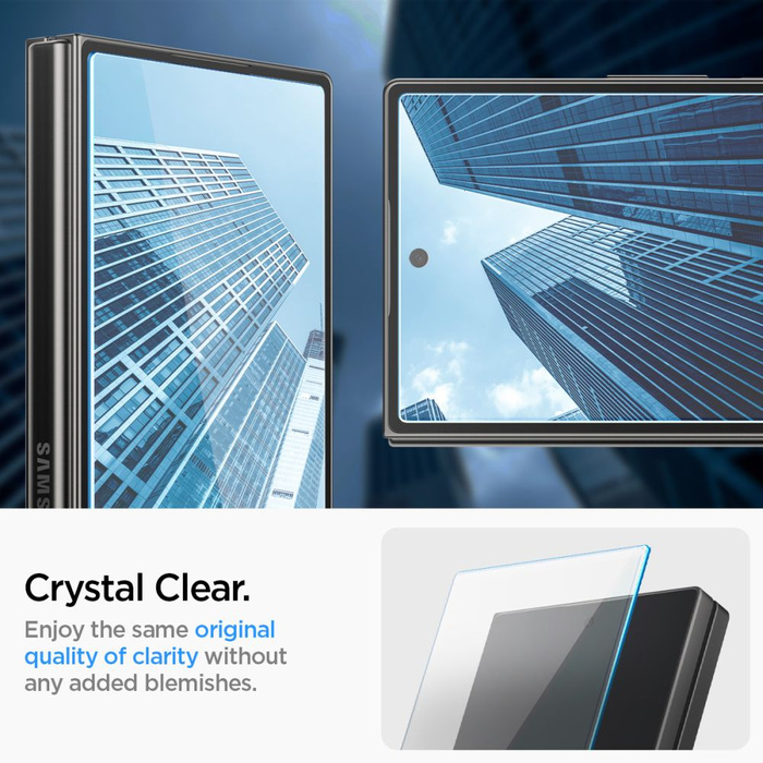 Verre trempé Spigen GLAS.TR "EZ FIT" Z Fold 2-PACK GALAXY 6 CLEAR