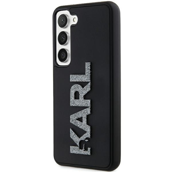 Etui Karl Lagerfeld KLHCS23M3DMBKCK Galaxy S23+ S916 czarny/black hardcase 3D Rubber Glitter Logo