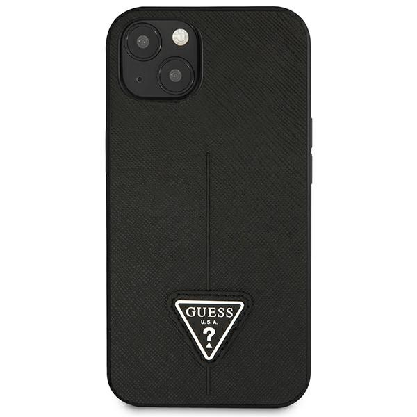 Guess GUHCP14MPSATLK iPhone 14 Plus 6.7" black/black hardcase SaffianoTriangle Logo