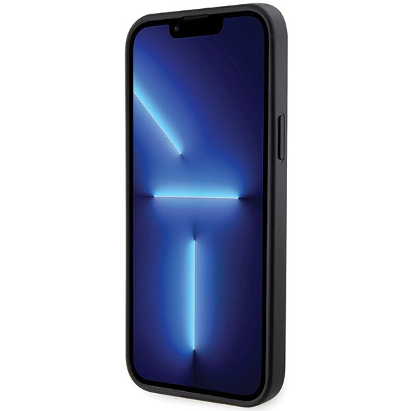 Hülle BMW BMHCP14S22GSLK iPhone 14 6,1" schwarz/schwarz hartcase Grip Hot Stamp