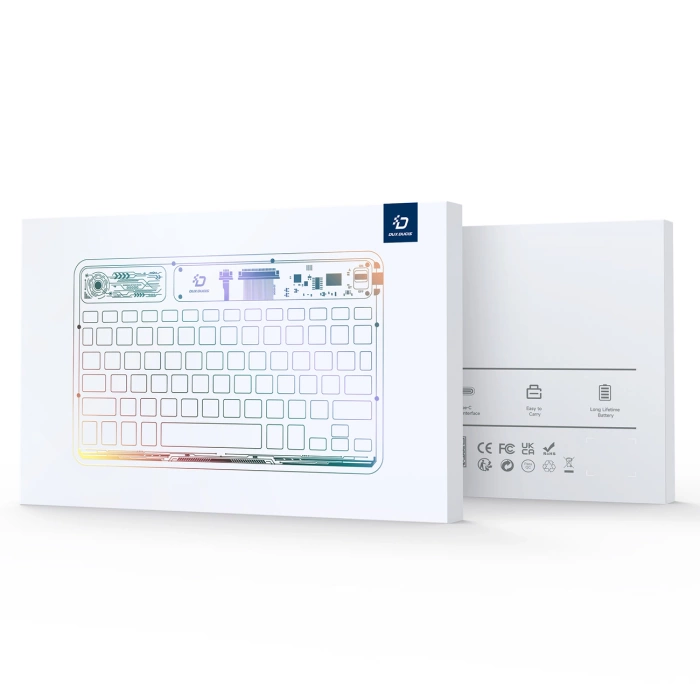 Dux Ducis Keyboard (CK Series) Kabellose Tastatur für Laptop/Tablet/Telefon – Transparent