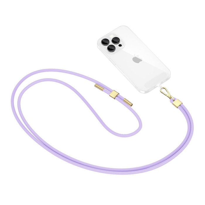 TECH-PROTECT C2S ROPE CROSSBODY STRAP LAVENDER/GOLD