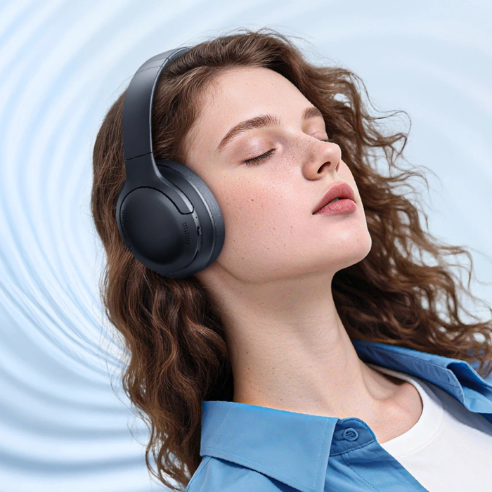 Baseus Bass BH1 Lite Kabellose On-Ear-Kopfhörer mit Bluetooth 6.0 - Schwarz