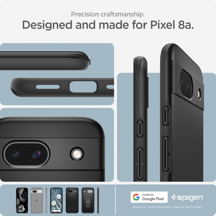 Coque Spigen Thin Fit Google Pixel 8a Noir