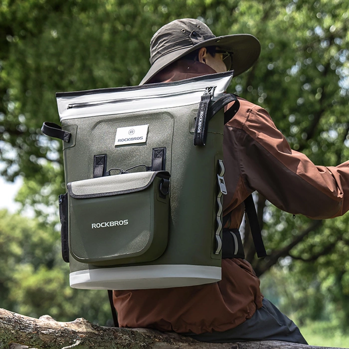 Rockbros Thermo-Rucksack mit Isolierung 18l Ergonomisch - Grün