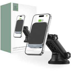 TECH-PROTECT MM15W-V2 MagNETIC MagSafe DASHBOARD CAR MOUNT WIRELESS CHARGER 15W BLACK