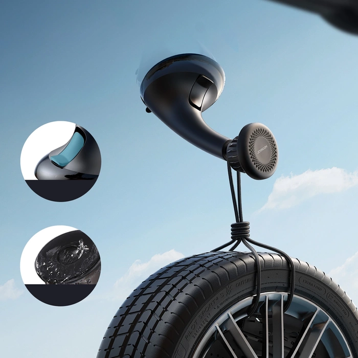 Support de téléphone magnétique de voiture Joyroom pour cockpit/tableau de bord/fenêtre noir (JR-ZS356)