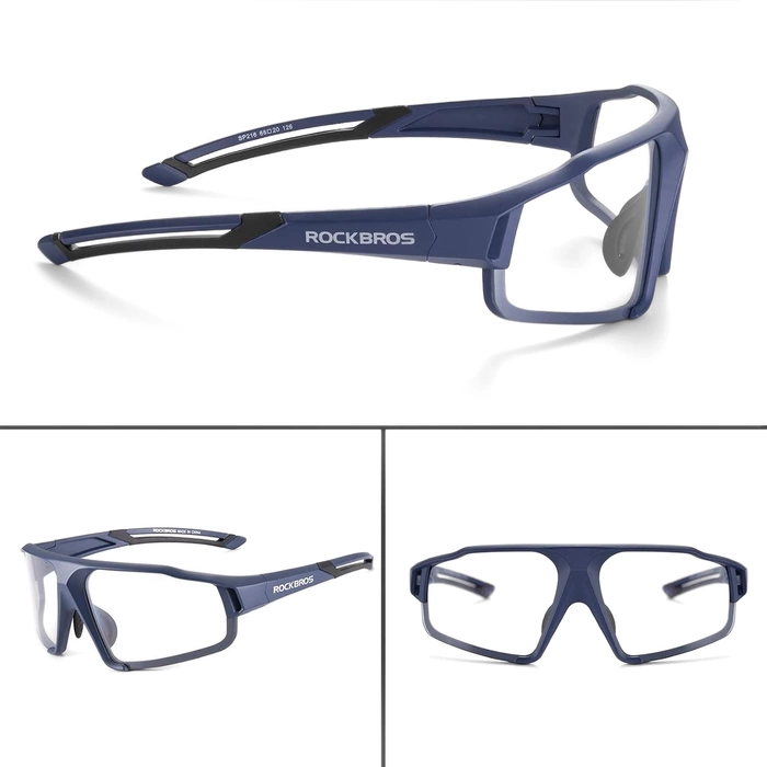 Photochrome UV400-Fahrradbrille Rockbros SP216BL – Blau