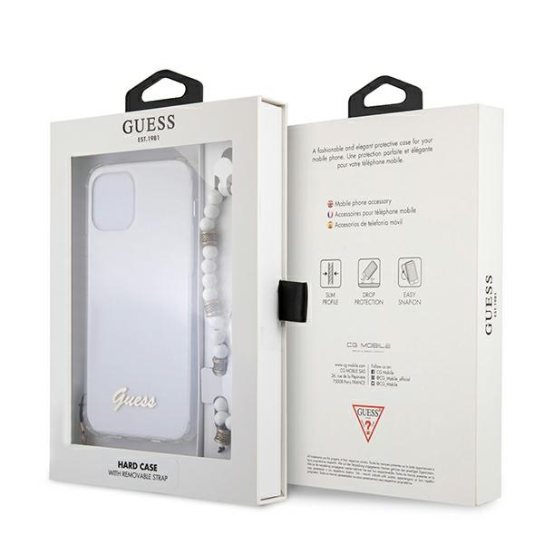 Coque GUESS Apple iPhone 12 Pro Max White Pearl Clear Hardcase