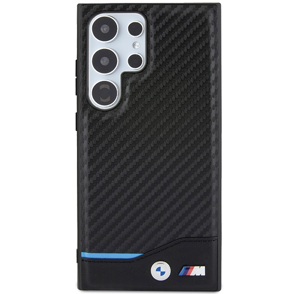 Case BMW BMHCS24L22NBCK Samsung Galaxy S24 Ultra S928 black/black Leather Carbon Case
