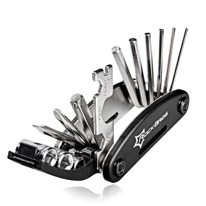 Rockbros GJ1601 16-in-1-Multitool für die Fahrradreparatur – Schwarz
