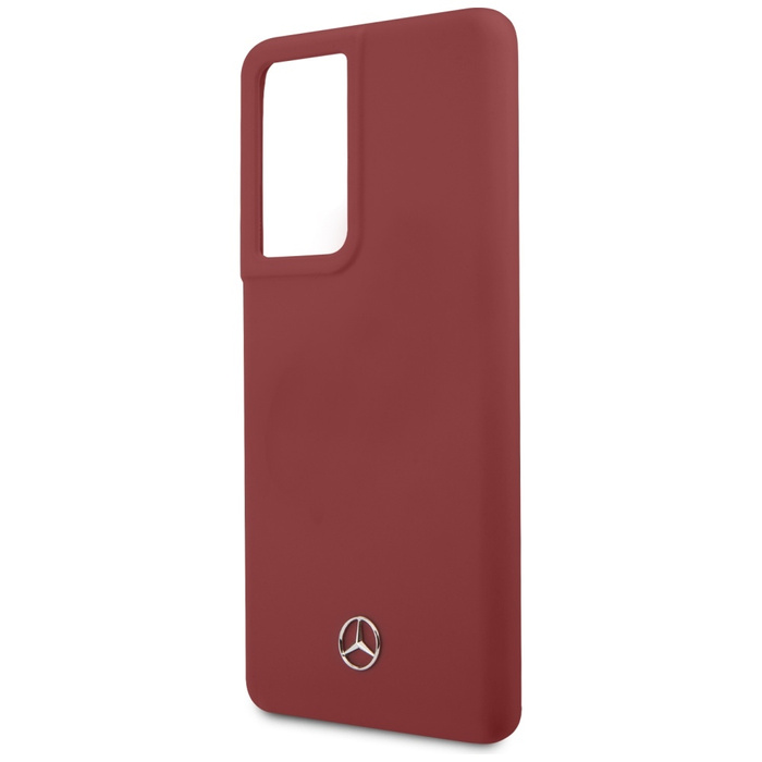 Coque MERCEDES Samsung Galaxy S21 Ultra Silicone Line MEHCS21LSILRE Red Hardcase