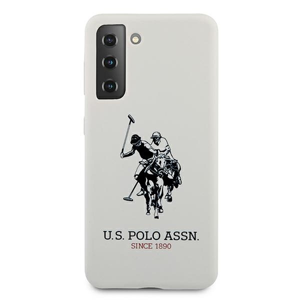  US POLO Samsung Galaxy S21 Silicone Logo USHCS21SSLHRWH Funda blanca