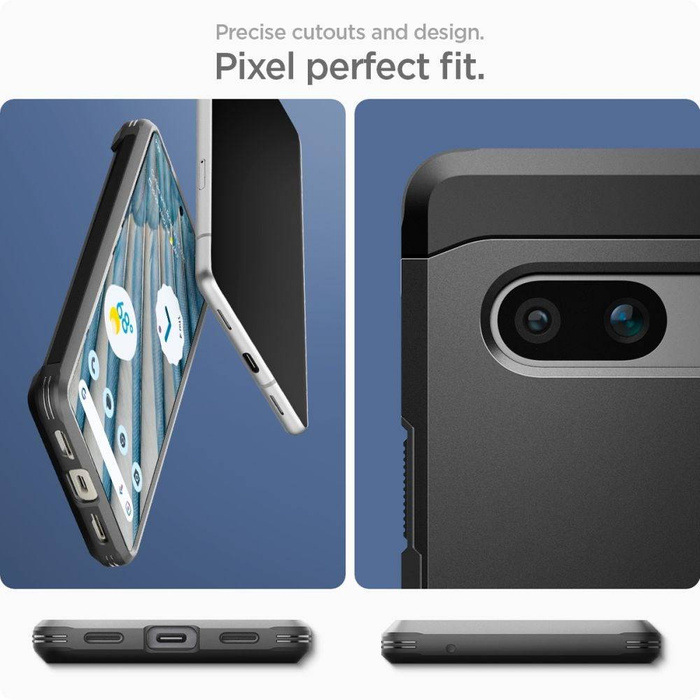 Cover Spigen Tough Armor Google Pixel 7A nero Case