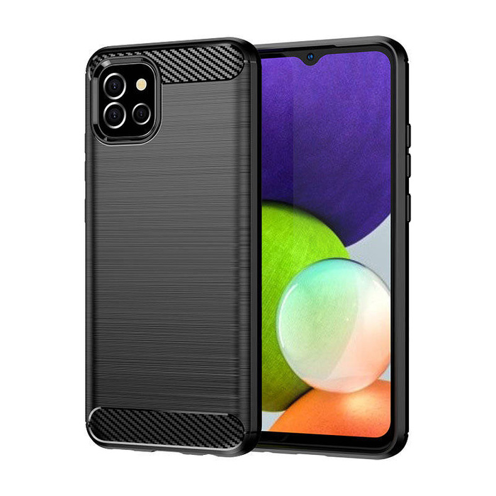 Karbon Case flexibilní pouzdro kryt Samsung A03S EU (166,5) černý