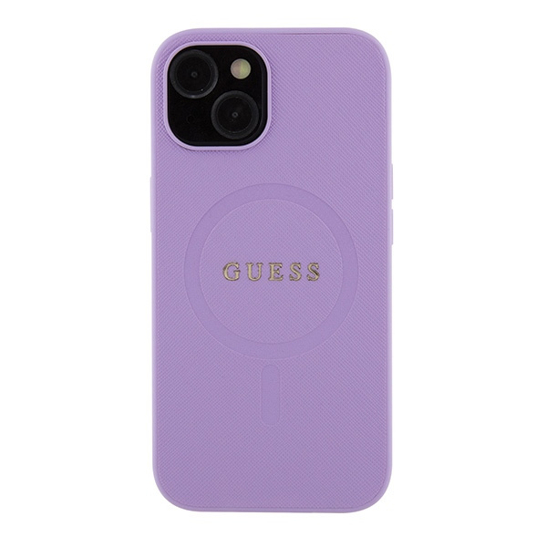 Guess GUHMP15SPSAHMCU iPhone 15 6.1" violet/mauve durcase Saffiano MagSafe