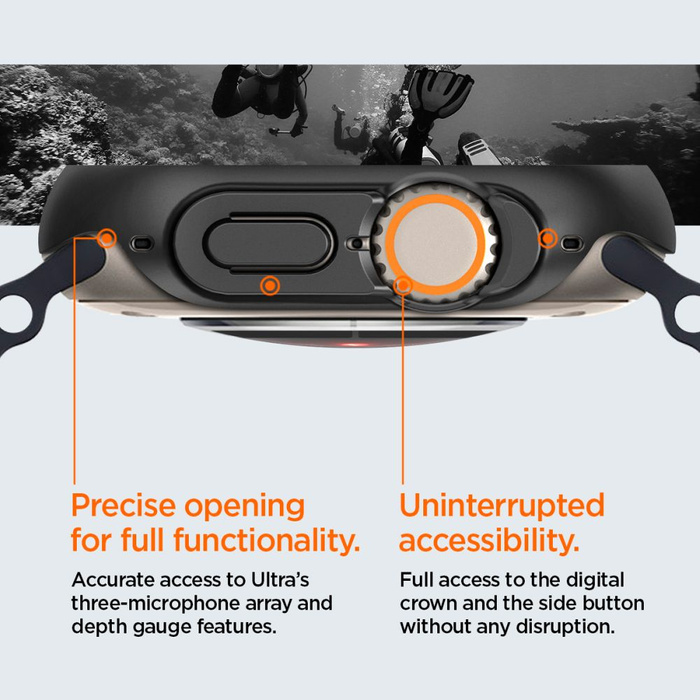 Spigen Thin Fit Apple Watch ULTRA (49 MM) NERO