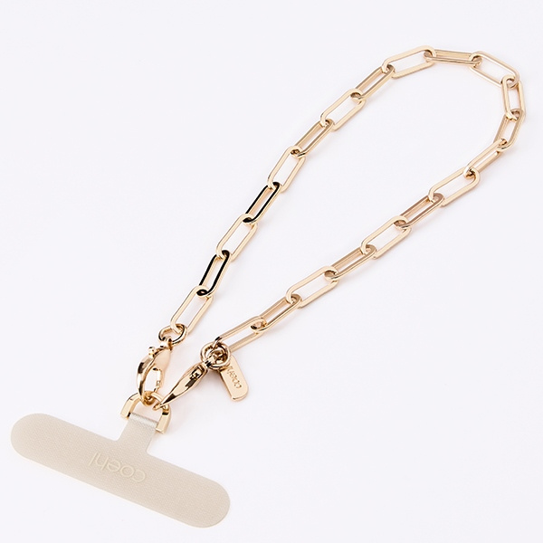 UNIQ Coehl GoldiLocks Handstrap          uniwersalny sznurek do telefonu na rękę złoty/champagne gold