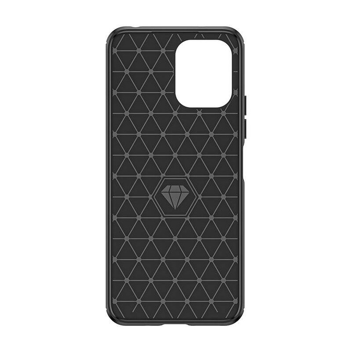Coque flexible motif carbone pour Xiaomi Redmi 12 Carbon Case - noir