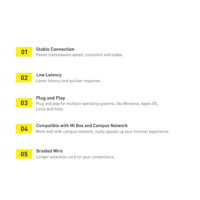 Adaptador de red USB Tipo C externo Baseus Lite Series - RJ-45 1Gbps (1000Mbps) negro (WKQX000301)