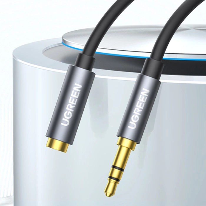 Ugreen cable AUX extension cable 3.5 mm mini jack 3m silver (10595)