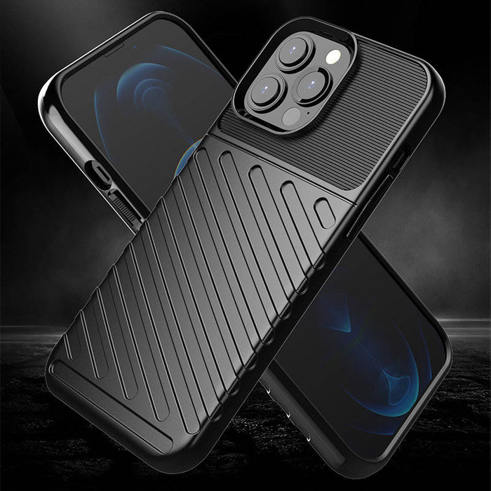 Thunder Case Flexibel Robuste Panzer Handyhülle TPU Schutzhülle für iPhone 13 Pro Max grün