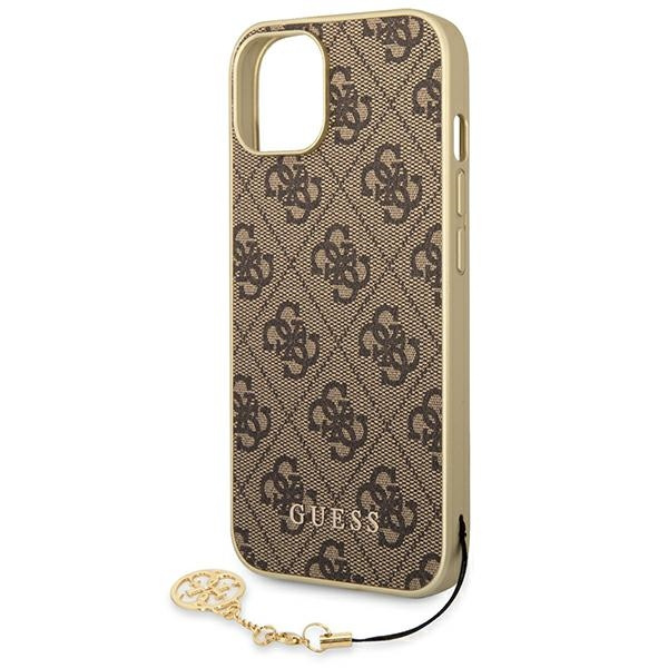 Case GUESS Apple iPhone 14 Plus 4G Charms Collection Brown Hardcase