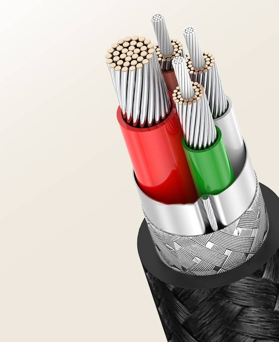 Ugreen angled cable USB Type C - USB Type C Power Delivery 60 W 20 V 3 A 2 m black-gray cable (US255 50125)