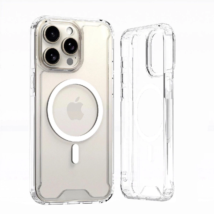 Wozinsky Clear Corner Case MagSafe für Samsung Galaxy S25 - Transparent