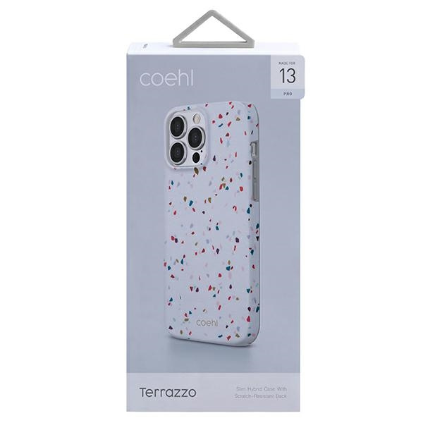 Funda Uniq Coehl Terrazzo iPhone 13 Pro/13 6.1&quot; blanco/blanco natural