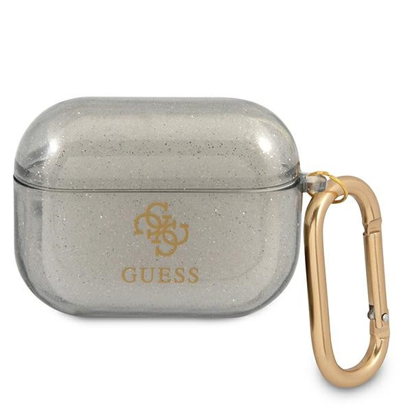Guess Apple GUAPUCG4GK AirPods Pro Hülle schwarz / schwarz Glitter Collection