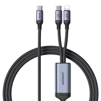 Kabel 2v1 Joyroom Speedy série SA21-1T2 USB-C - USB-C / Lightning 100W 1,5m černý