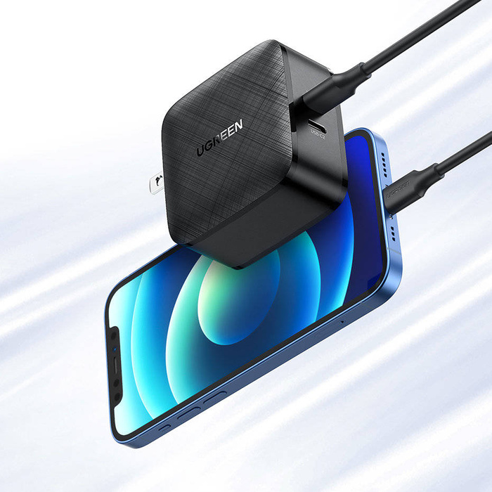 Ugreen Ladegerät 2x USB Typ C 66W Power Delivery 3.0 Quick Charge 4.0+ schwarz (CD216)