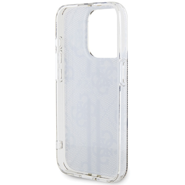 Etui Guess GUHCP15LH4PSEGW iPhone 15 Pro 6.1" brązowy/brown hardcase IML 4G Gold Stripe Case