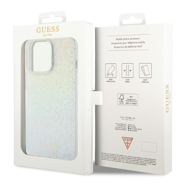 Etui Guess GUHCP15XHDECMI iPhone 15 Pro Max 6.7" wielokolorowy hardcase IML Faceted Mirror Disco Iridescent Case
