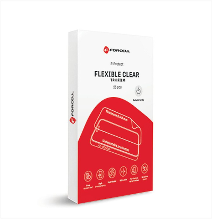 Folia do cięcia do plotera Forcell F-Protect Flexible CLEAR 196 x 125 mm 25 sztuk transparentna