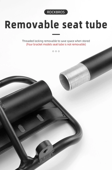 Rockbros 33210004001 bicycle rack with shelf - black