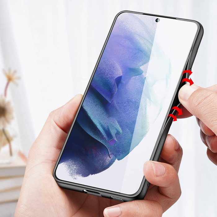 Dux Ducis Fino Hülle aus Nylonmaterial für Samsung Galaxy S22+ (S22 Plus) schwarz