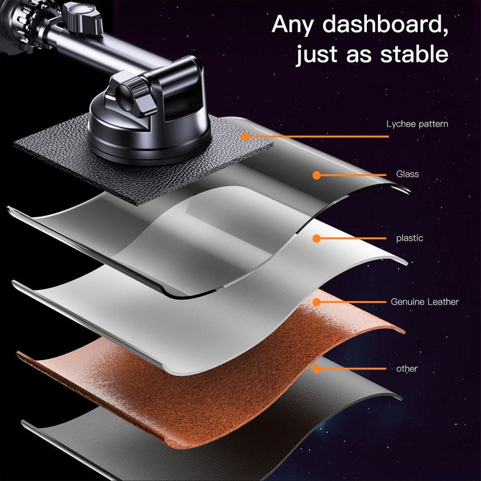 FORCELL F-Grip PrecisionX uchwyt samochodowy do szyby/deski/kratki kompatybilny z MagSafe czarny