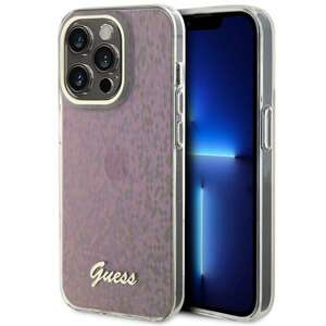 Hülle Guess GUHCP15XHDECMP iPhone 15 Pro Max 6,7" rosa/rosa hartcase IML Faceted Mirror Disco Iridescent Case