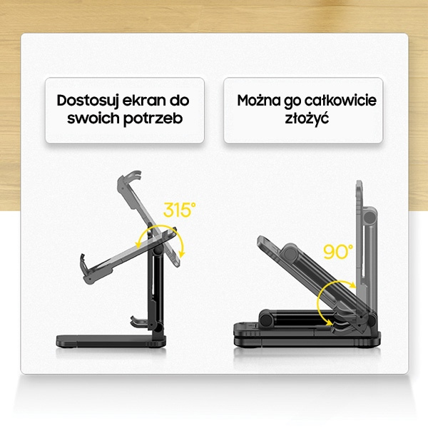 Tartó Desk USAMS A Telefon Tablet US-ZJ059 fehér színű asztalhoz